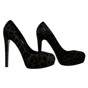 🔥♥️ Christian Dior Leopard Print Calf Hair Pumps 38 —- 7-1/2